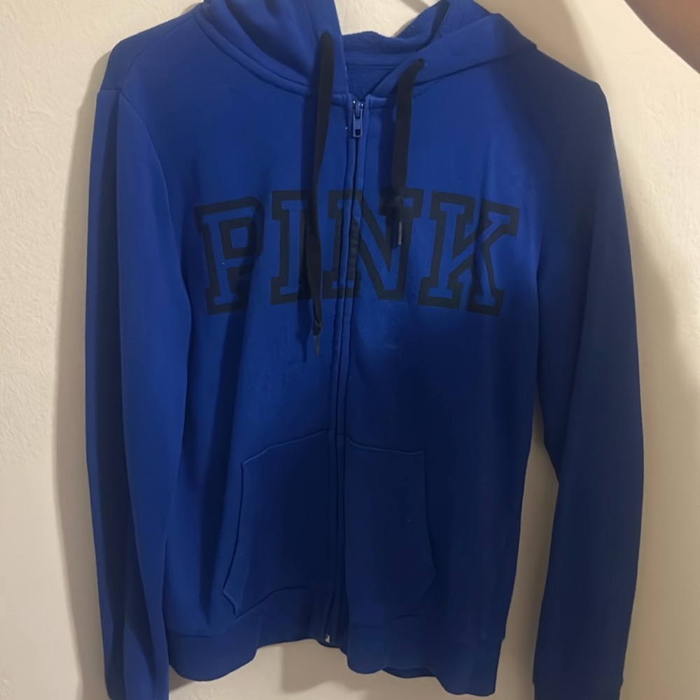 Blue PINK zip up